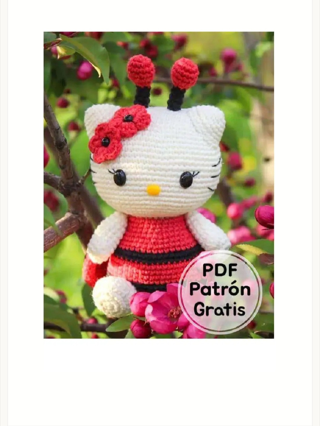 Patrón gratuito de amigurumi abeja adorable para tejedores creativos