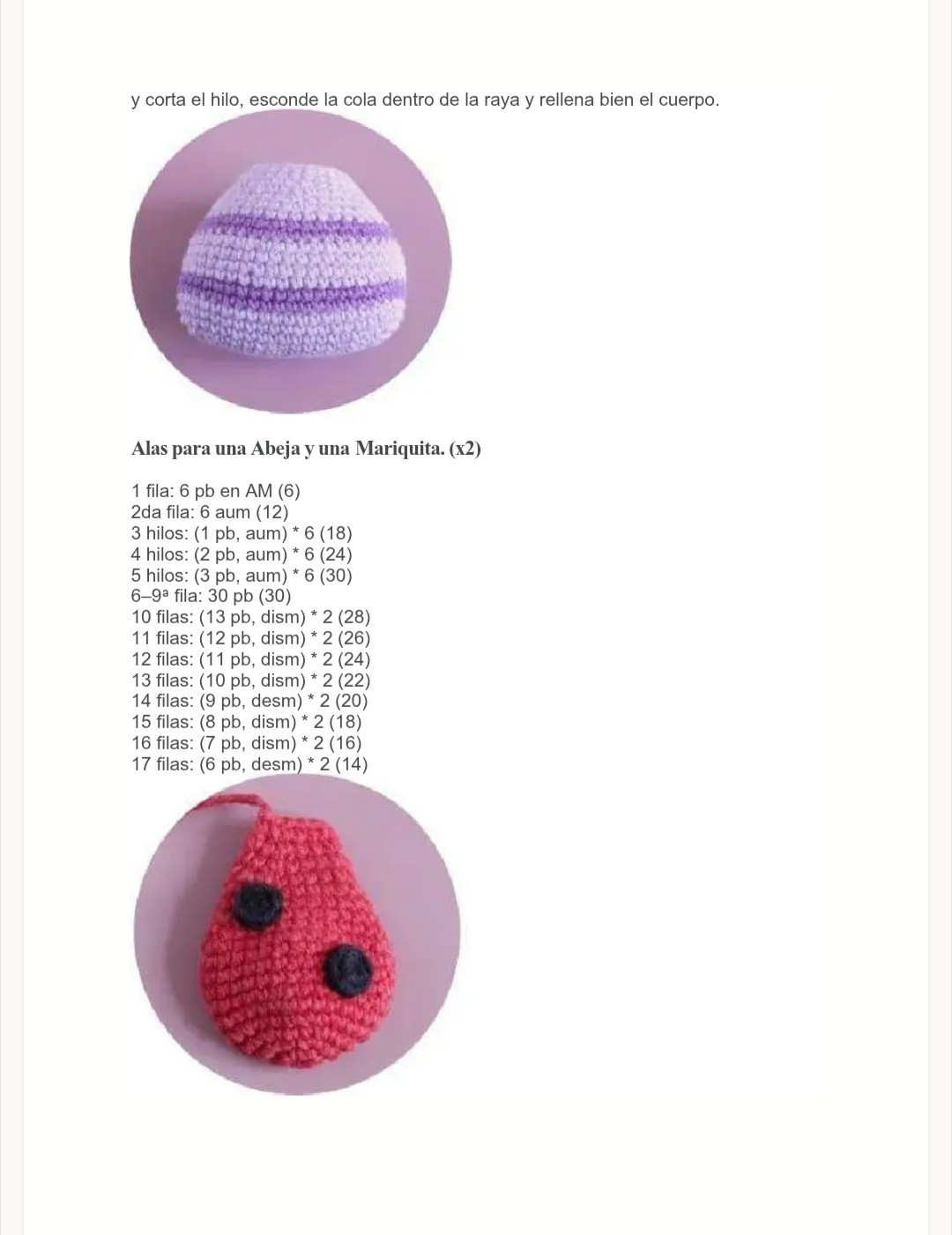 Patrón gratuito de amigurumi abeja adorable para tejedores creativos