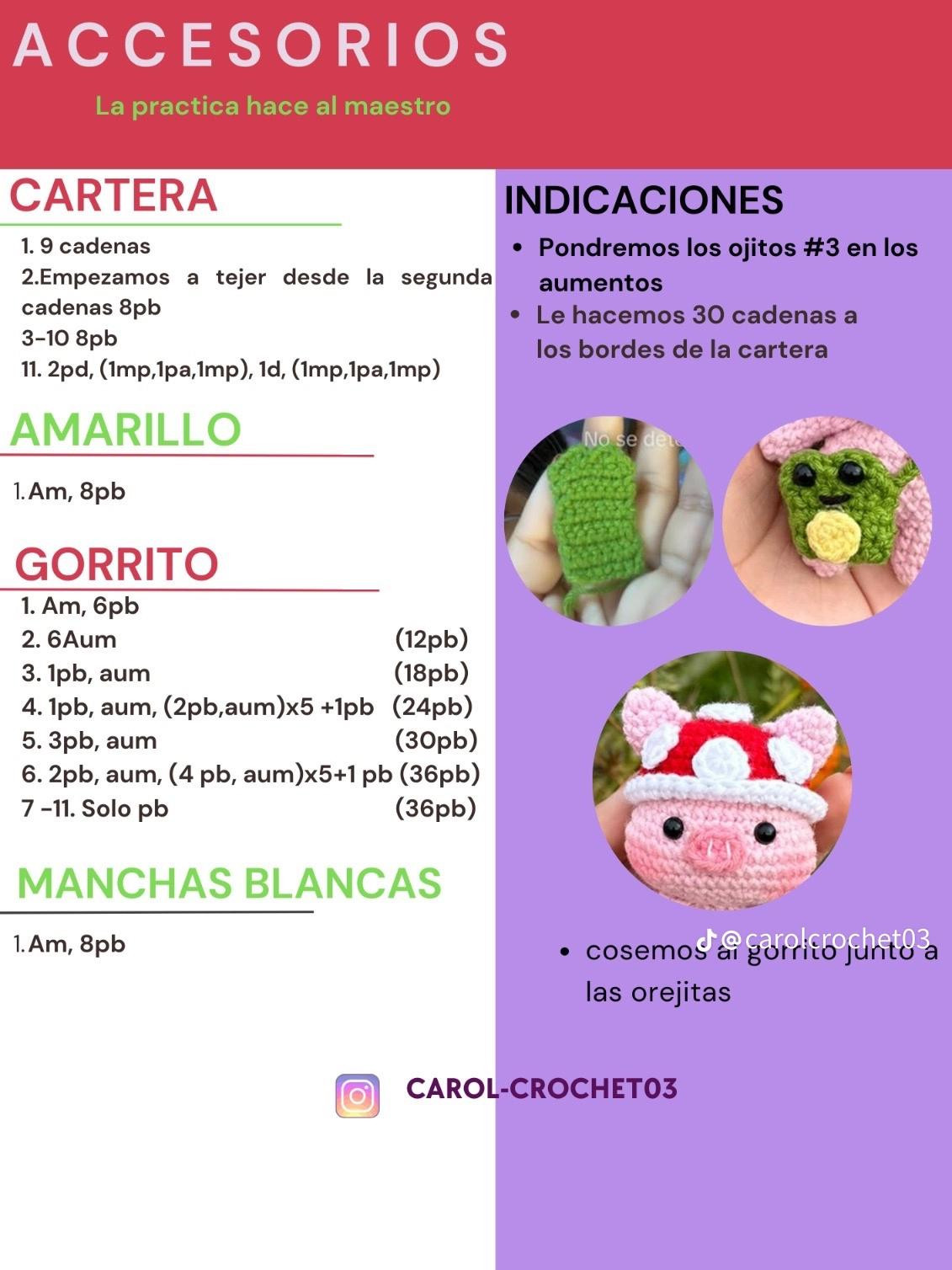 Patrón gratuito de amigurumi: Cerdito del bosque adorable