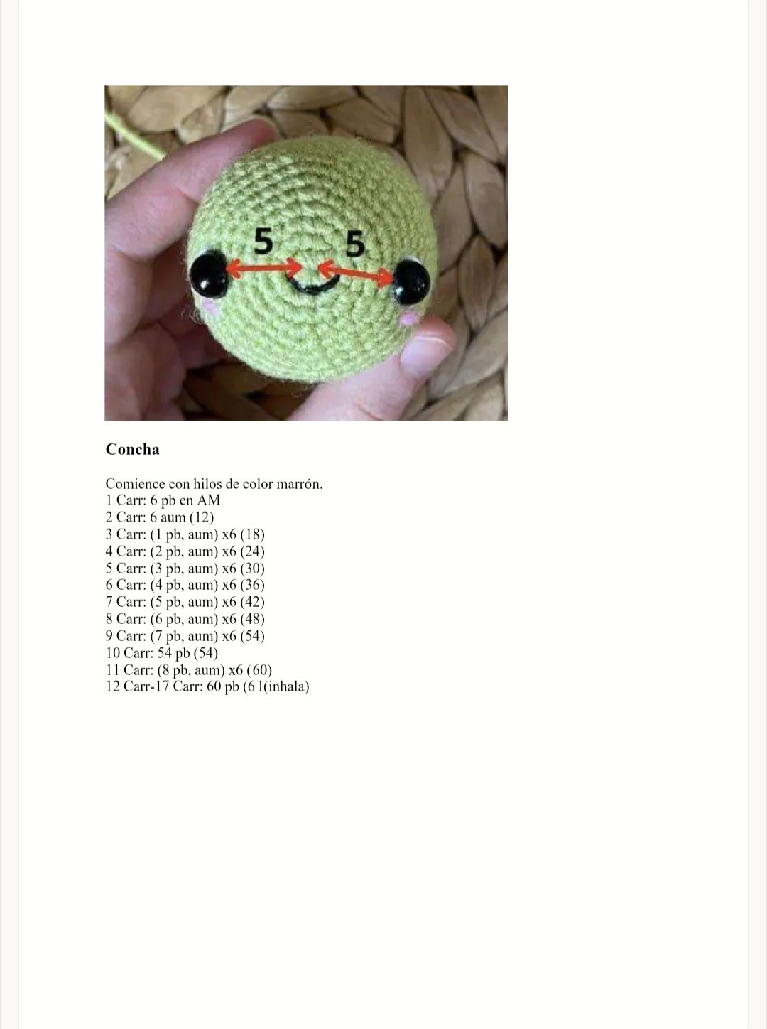 Patrón gratuito de amigurumi de tortuga de ganchillo fácil de seguir