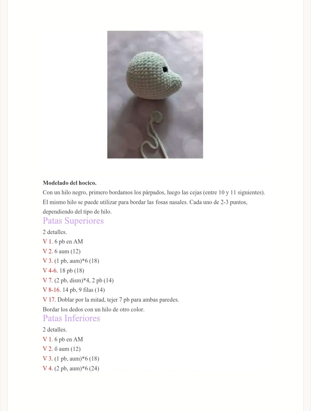 Patrón Gratuito de Amigurumi: Dinosaurio de Peluche Paso a Paso