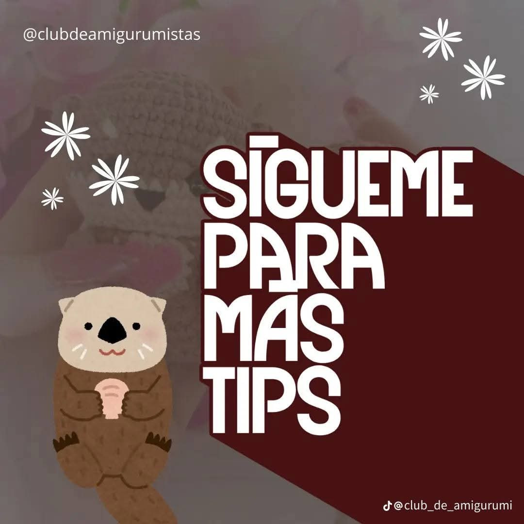 Patrón gratuito de amigurumi nutria para tejedores apasionados