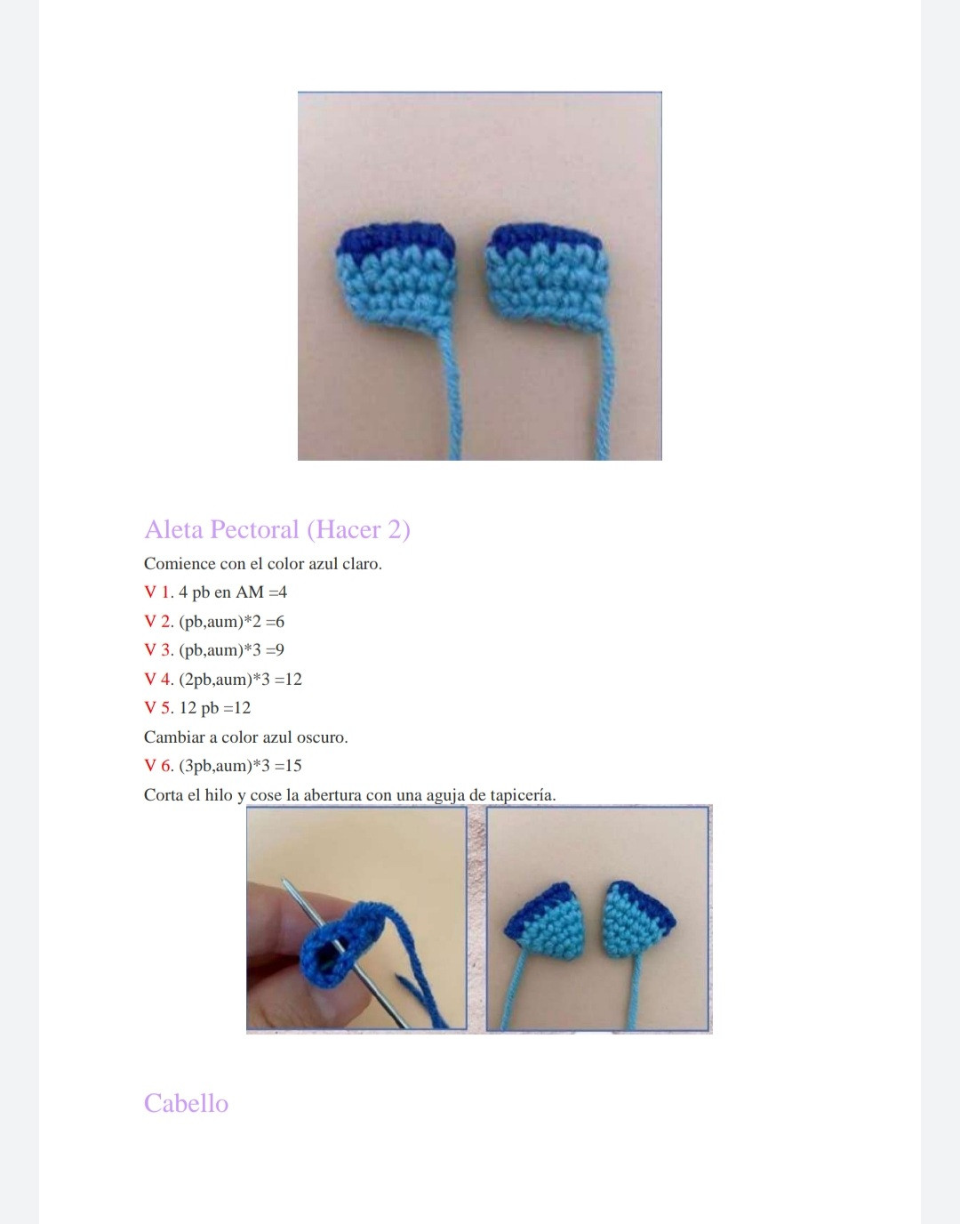 Patrón Gratuito de Amigurumi Pez de Colores para Descargar
