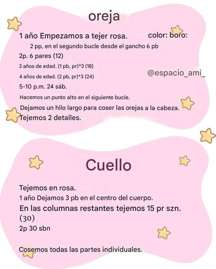 Patrón gratuito de muñeco de peluche de conejo tejido a crochet