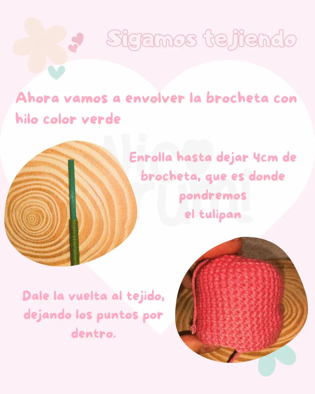 Patrón Gratuito de Tulipanes en Crochet para Regalo Perfecto