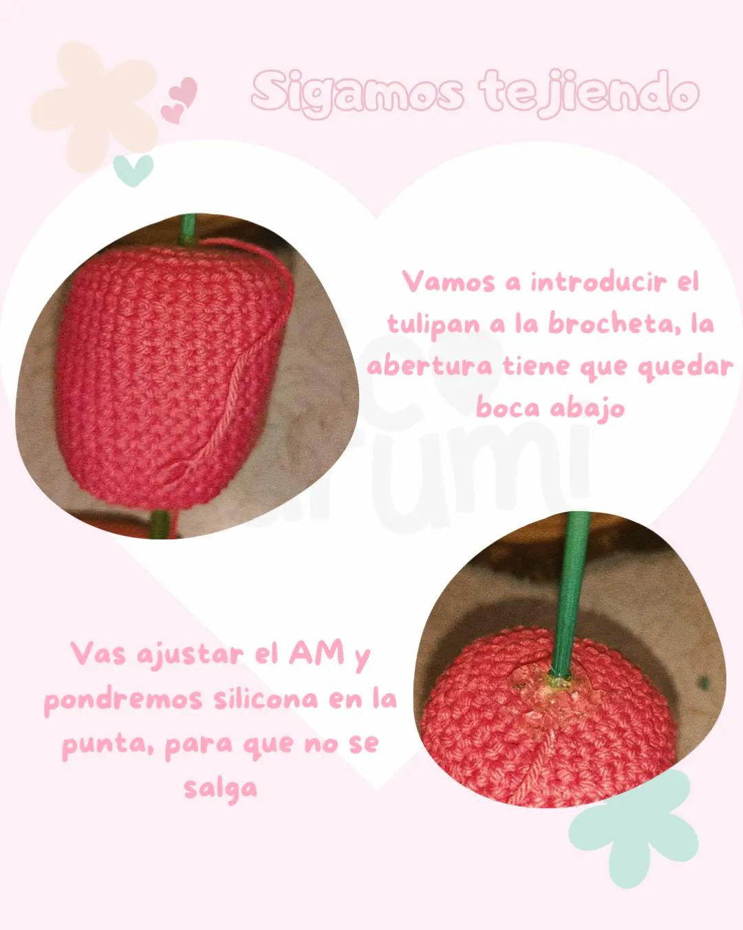 Patrón Gratuito de Tulipanes en Crochet para Regalo Perfecto