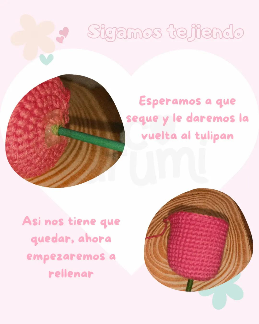 Patrón Gratuito de Tulipanes en Crochet para Regalo Perfecto
