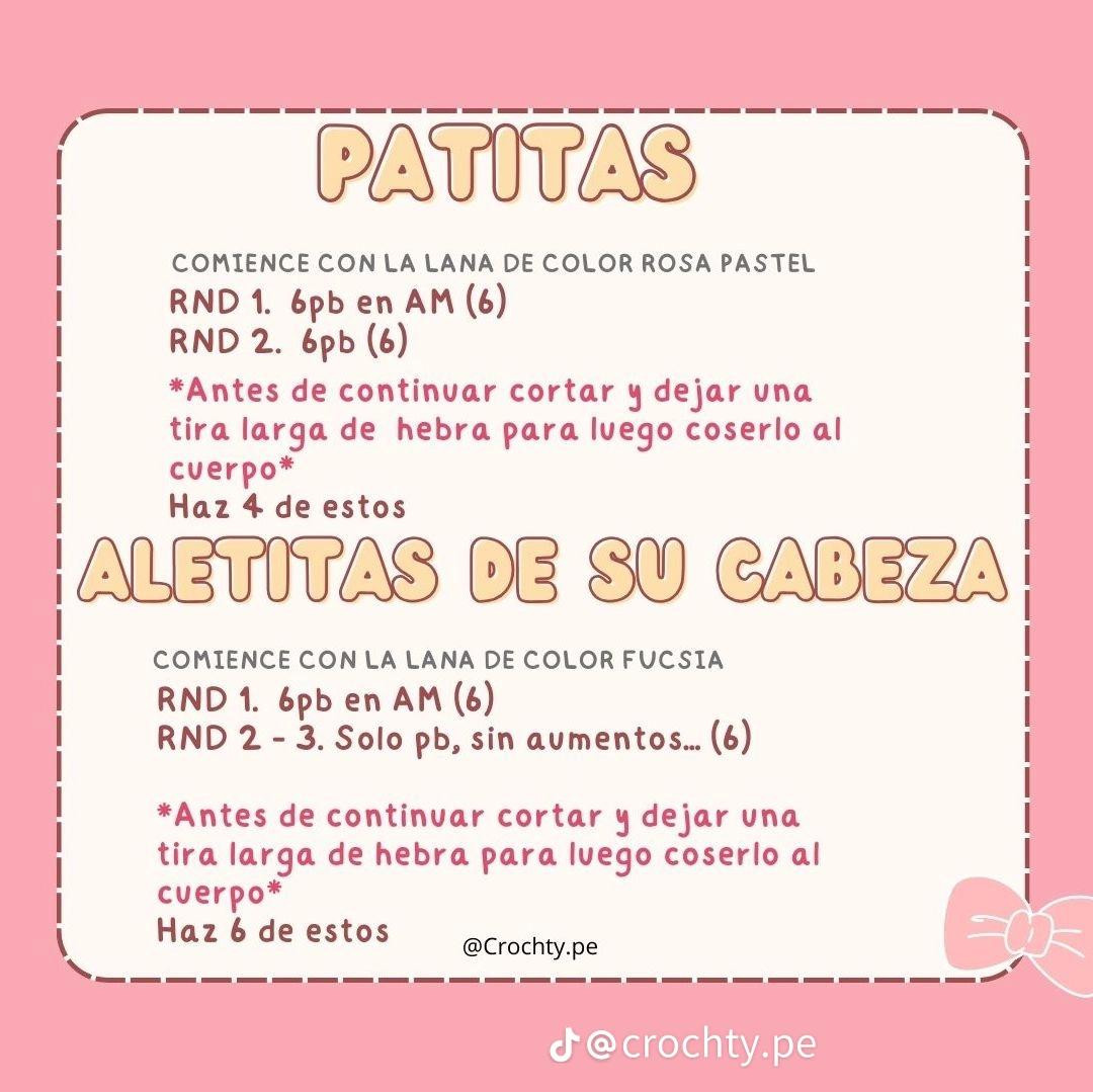 Patrón gratuito para tejer un adorable ajolote bebé de crochet