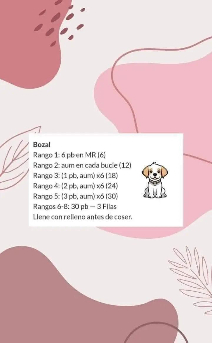 Patrón gratuito para tejer un adorable perrito de amigurumi