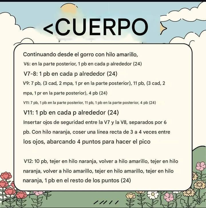 Patrón gratuito para tejer un pato de fresa a ganchillo.