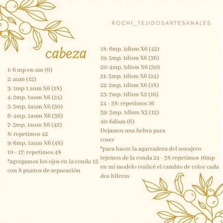 Patrón Gratuito: Sonajero de Jirafa