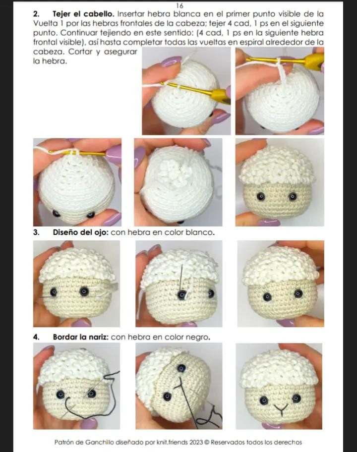 Patrones de amigurumis de Pascua: conejos, pollitos y corderos adorables