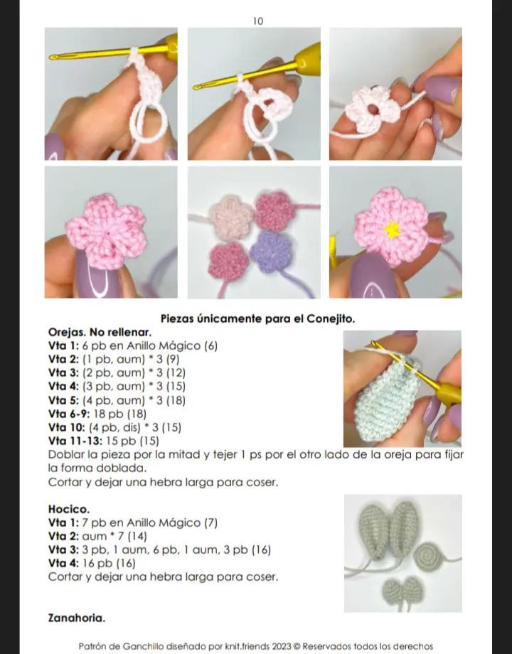 Patrones de amigurumis de Pascua: conejos, pollitos y corderos adorables