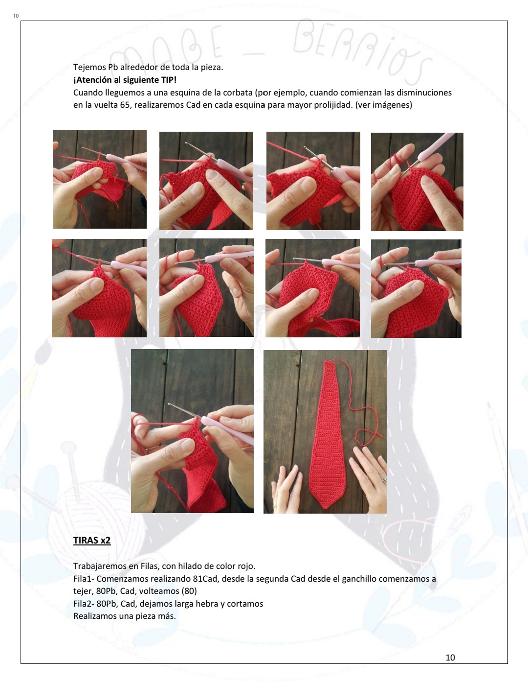 Patrones de Corbatas Navideñas a Crochet para Fiestas Alegres
