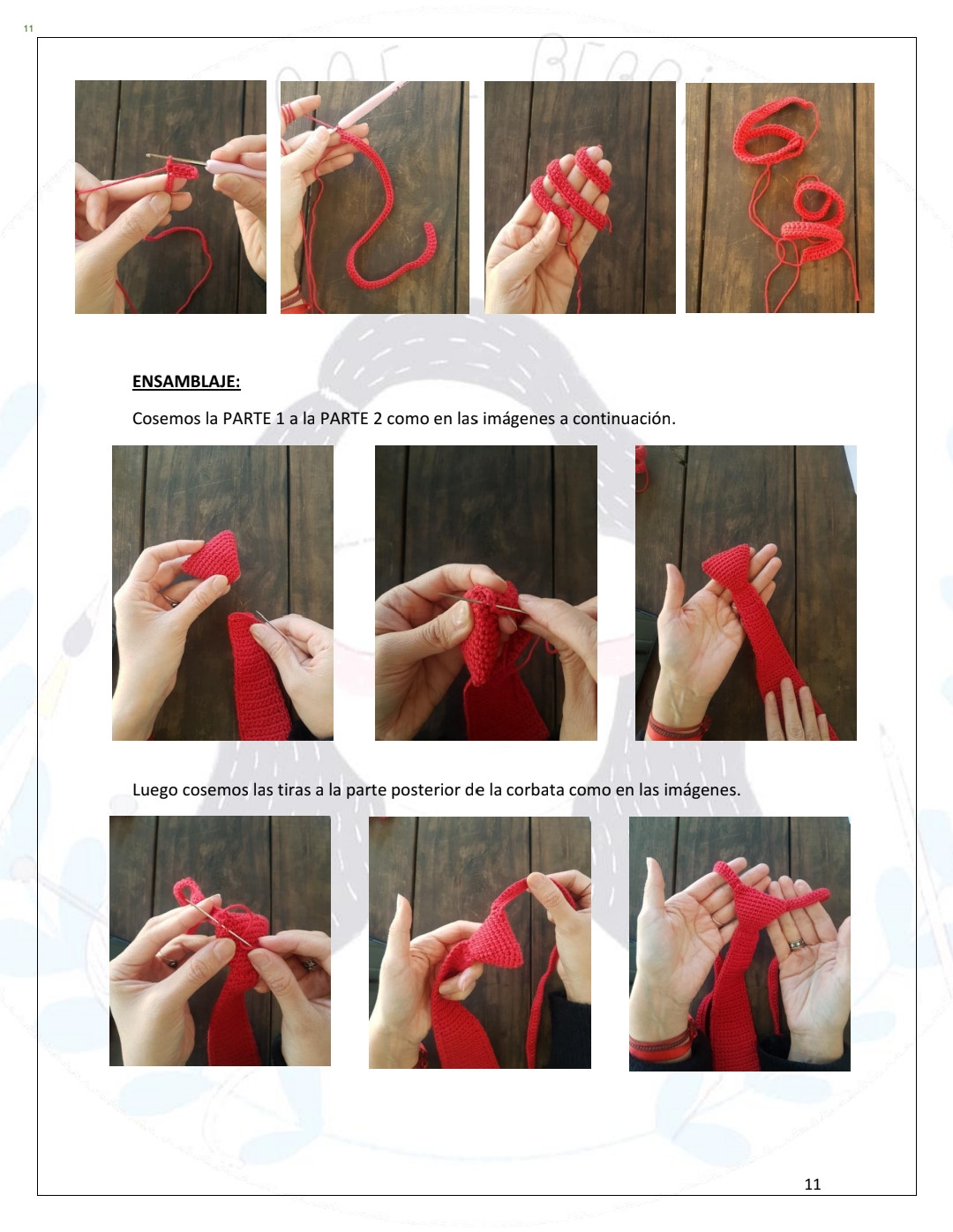 Patrones de Corbatas Navideñas a Crochet para Fiestas Alegres
