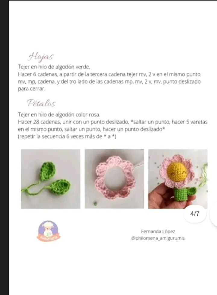 Patrones de títeres de abeja y flor en amigurumi para principiantes
