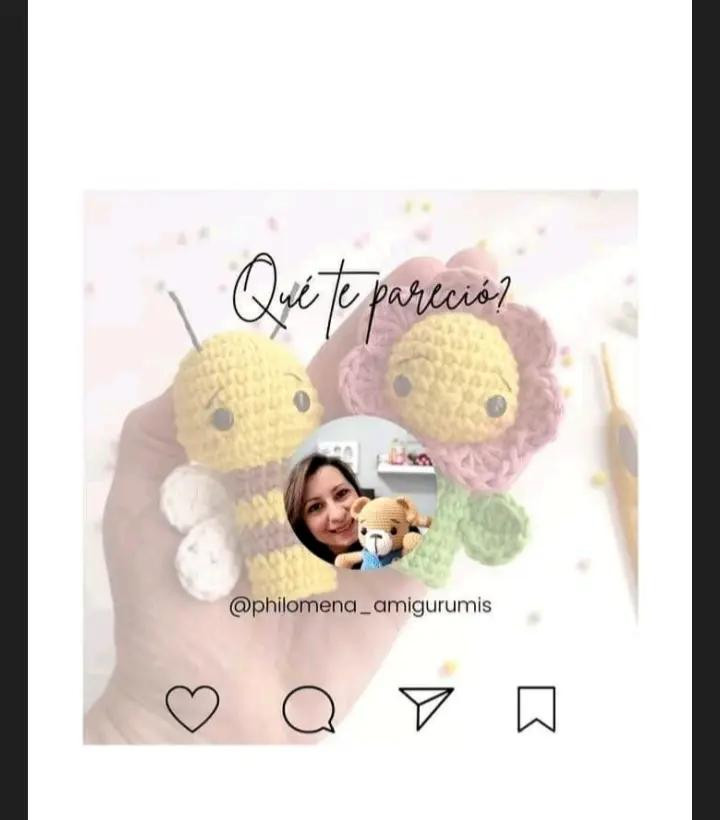 Patrones de títeres de abeja y flor en amigurumi para principiantes