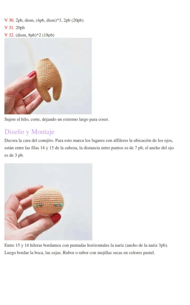 PDF Conejo Bebé Amigurumi: Patrón Gratis para Tejido a Crochet