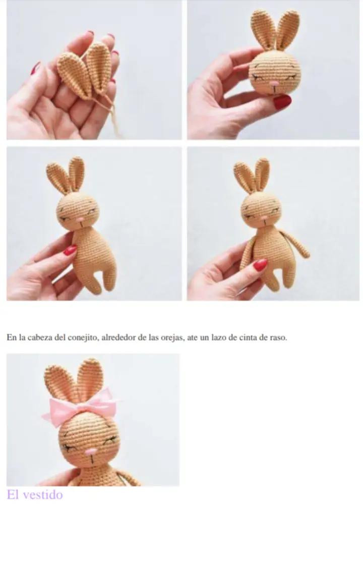 PDF Conejo Bebé Amigurumi: Patrón Gratis para Tejido a Crochet