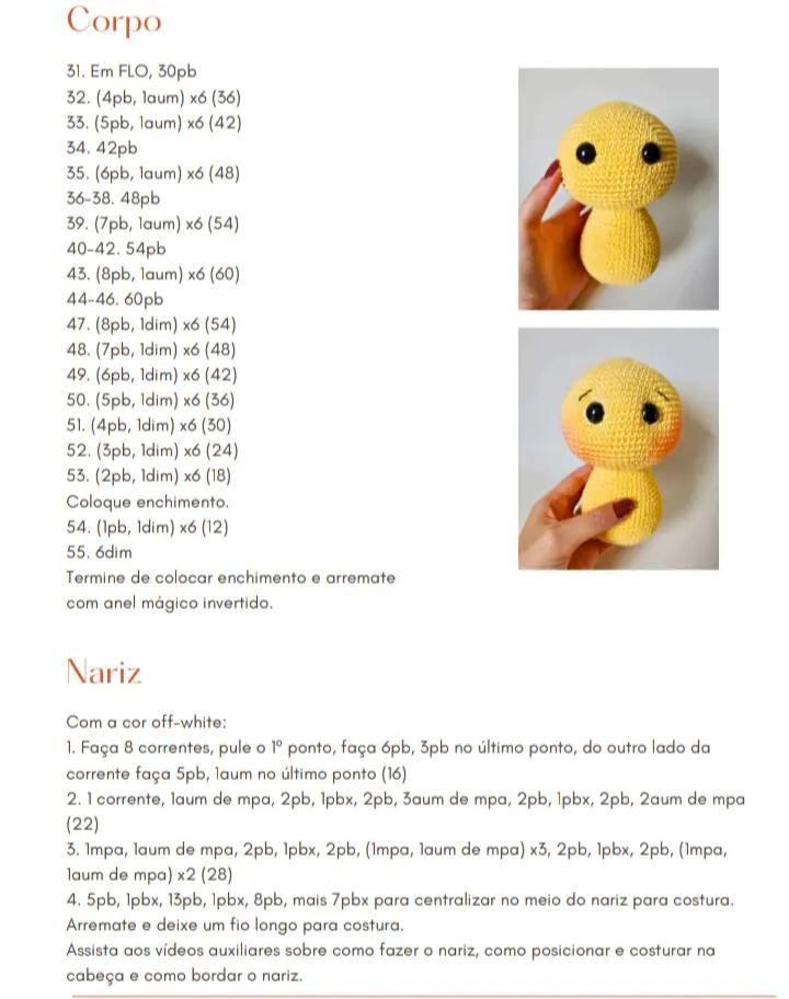 plaintext Amigurumi de Leão Fofo: Guia Completo para Crochê Iniciante