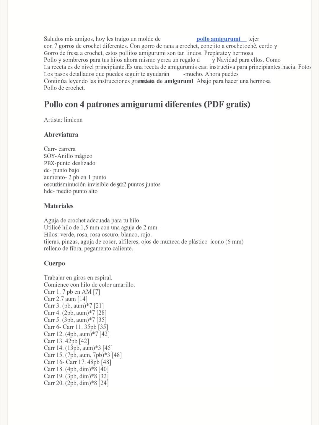 Pollitos Amigurumi con Sombreros Divertidos: Patrón Gratuito en PDF
