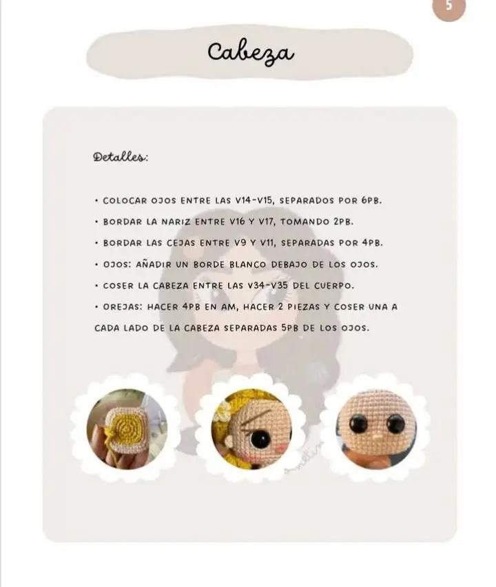 Rapunzel de crochet con flores en su cabello
