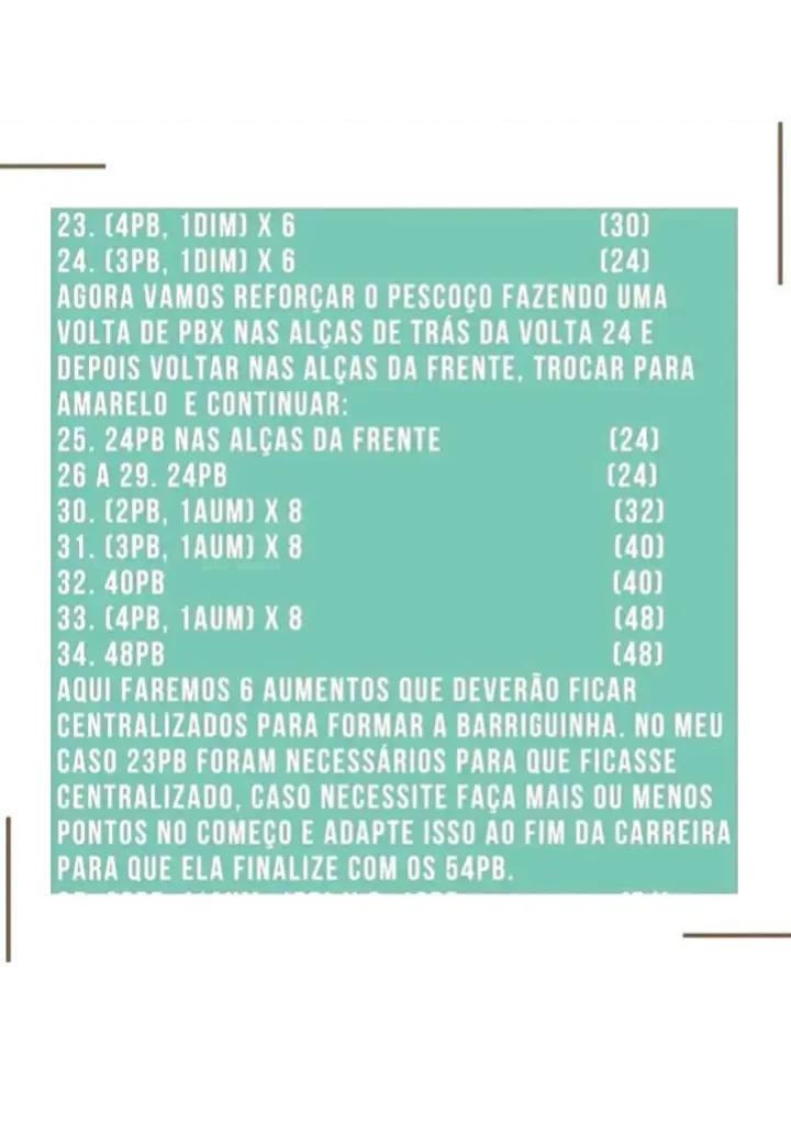 Receita Amigurumi de Girafa: Instruções de Móc Len Detalhadas