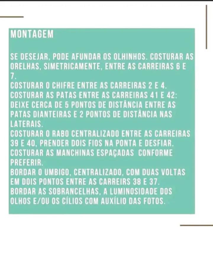 Receita Amigurumi de Girafa: Instruções de Móc Len Detalhadas