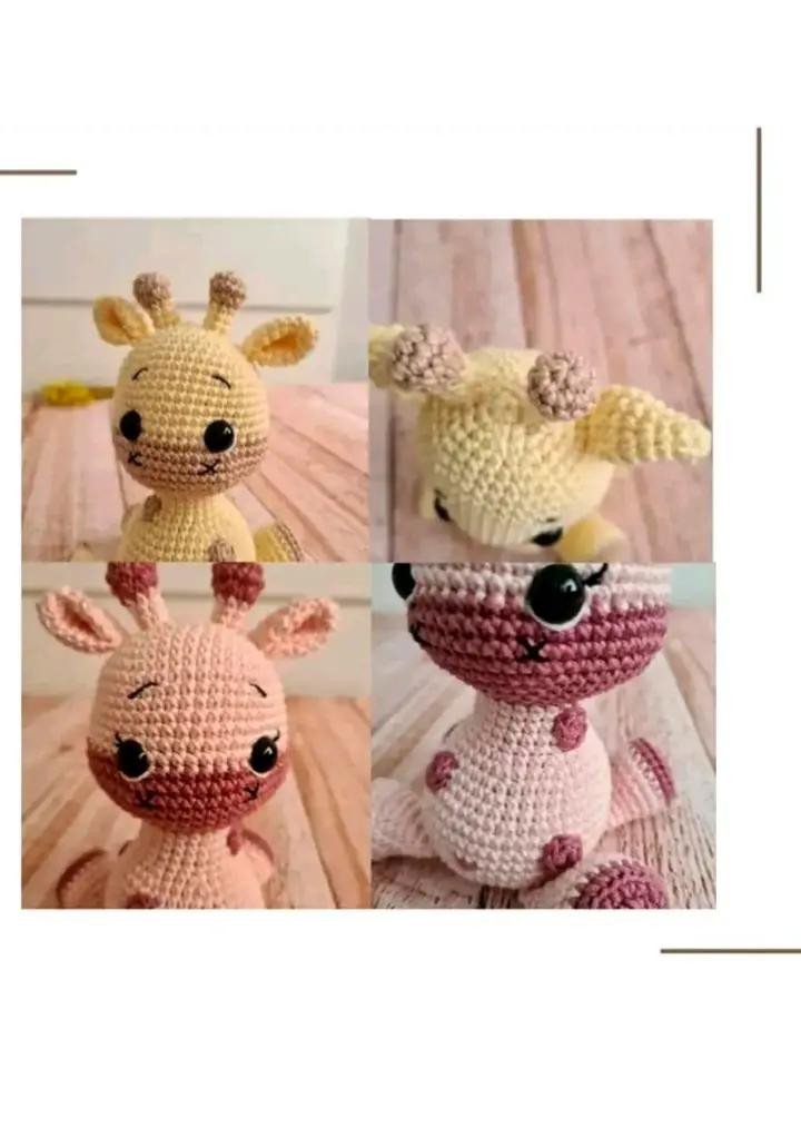 Receita Amigurumi de Girafa: Instruções de Móc Len Detalhadas