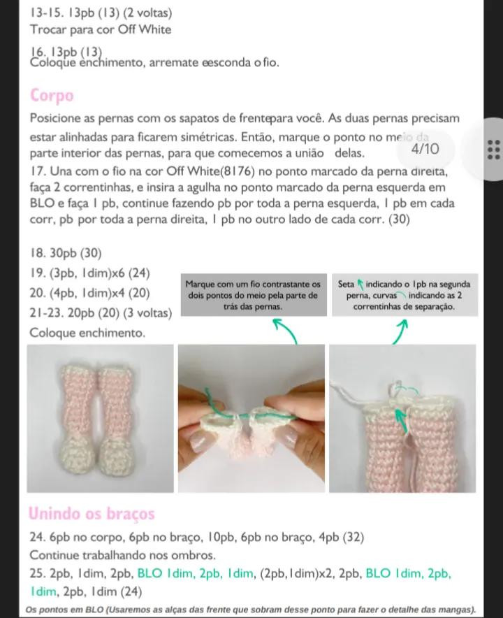 Receita de Amigurumi: Boneca de Crochê "Laila" com Vestido Verde