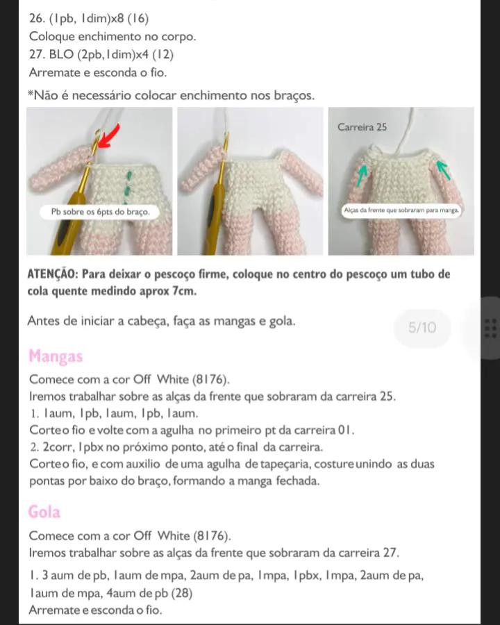 Receita de Amigurumi: Boneca de Crochê "Laila" com Vestido Verde