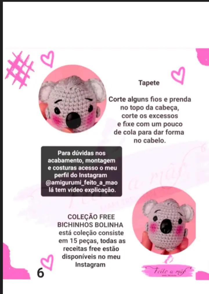 Receita de Amigurumi: Coala Bolinha Fofo para Iniciantes