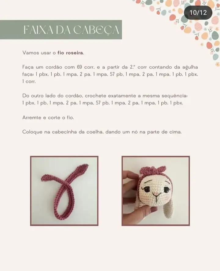 Receita de Amigurumi: Coelhinha Bailarina Dorothy com Vestido Rosa