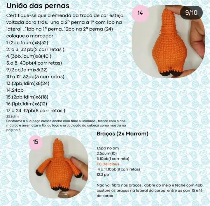 Receita de Amigurumi: Como Fazer uma Raposinha Fofa em Crochê