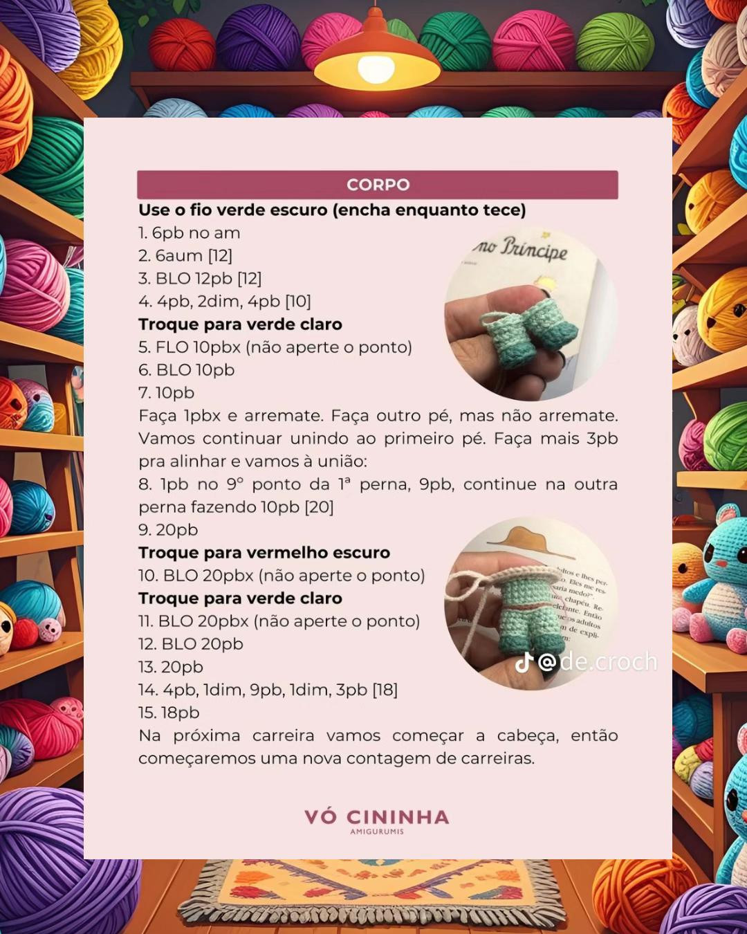 Receita de Amigurumi do Pequeno Príncipe com Instruções Detalhadas