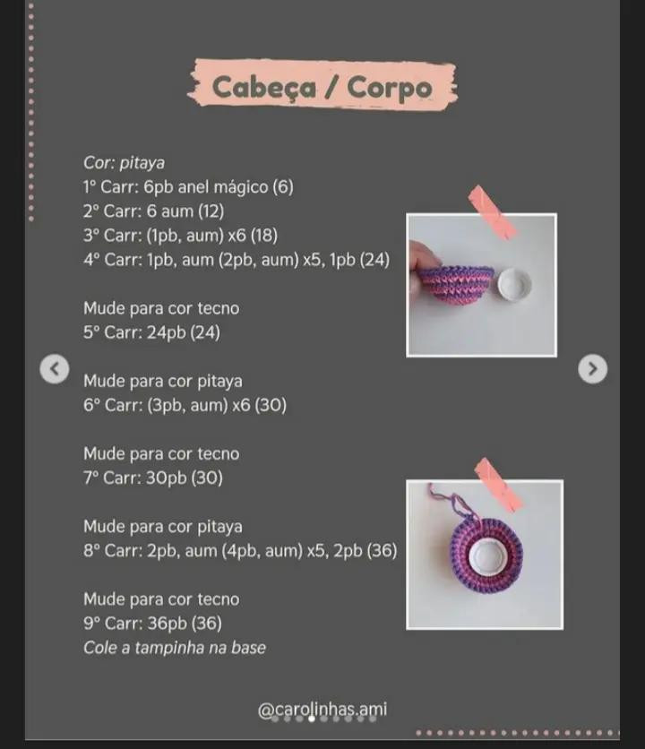 Receita de Amigurumi: Gato Risonho de Alice em Crochê