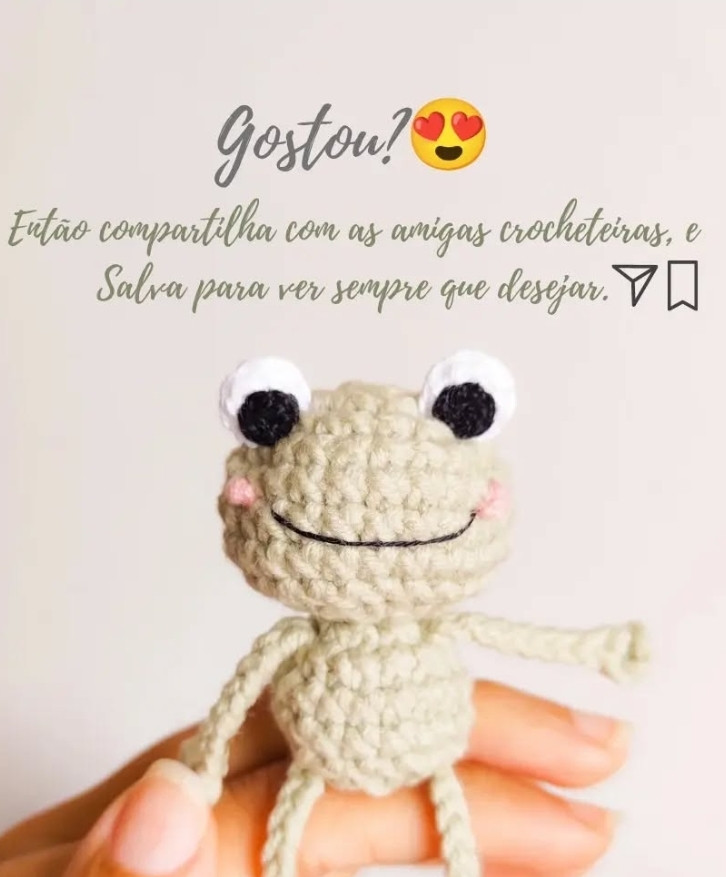 Receita de Amigurumi: Sapo Peteleco para Iniciantes