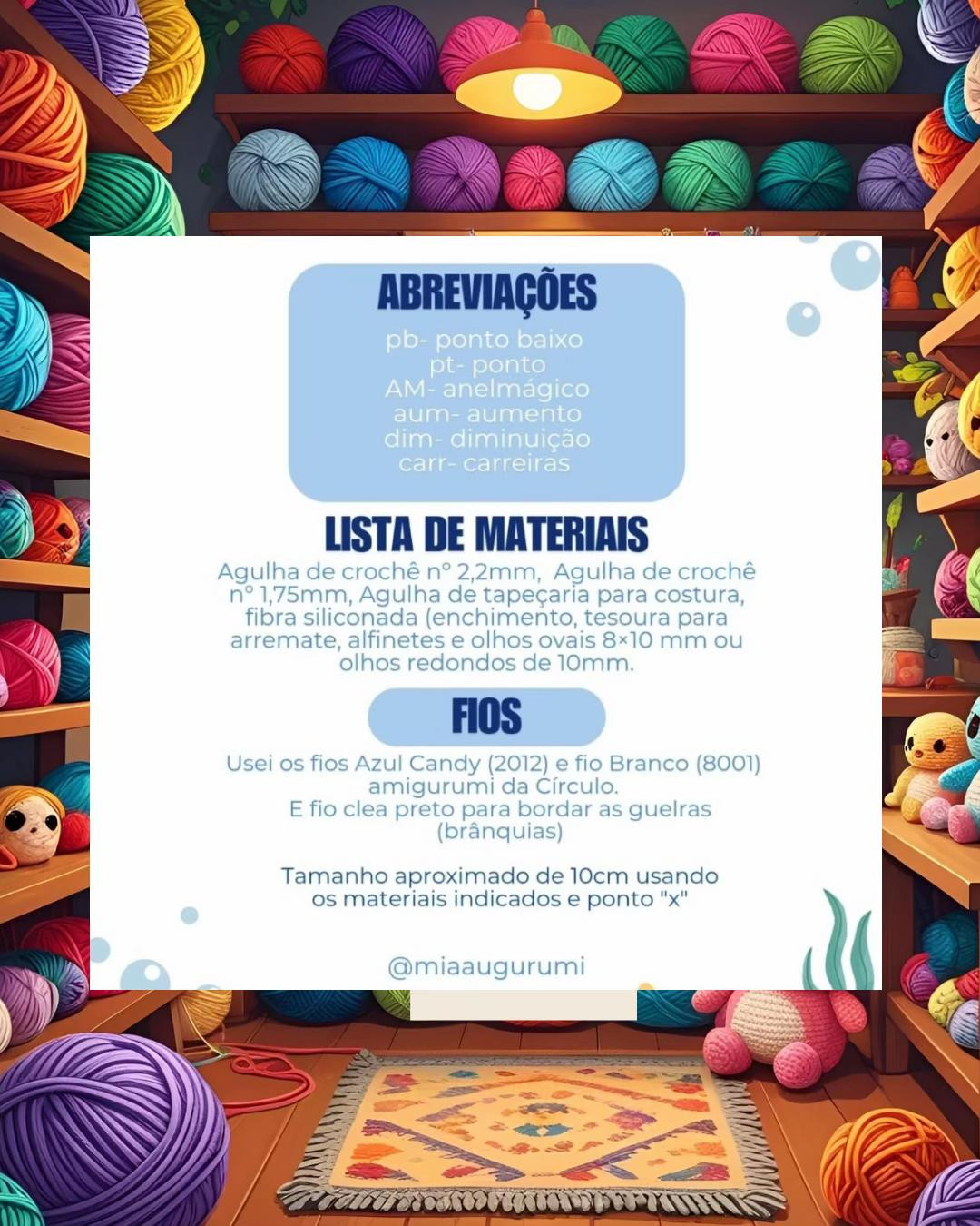 Receita de Amigurumi: Tubarão Bebê para Iniciantes