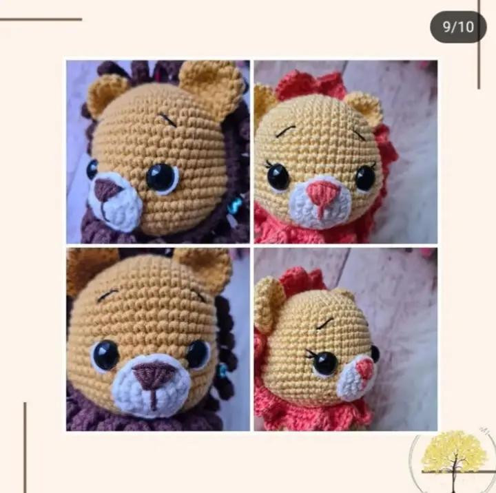 Receita de Crochê Grátis: Amigurumi Leãozinho Adorável Para Fazer