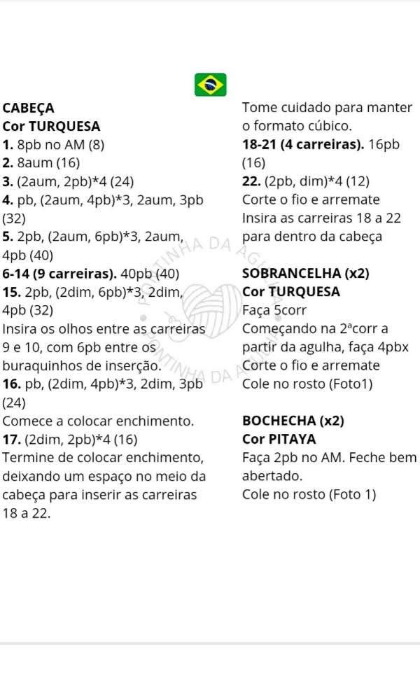 Receita Grátis: Amigurumi Monstrinho Azul Dễ Thương