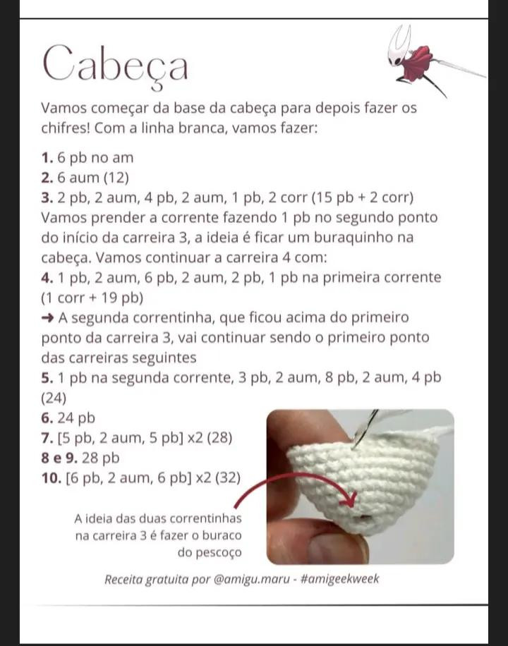 Receita Grátis de Amigurumi: Boneca Hornet em Vestido Vermelho
