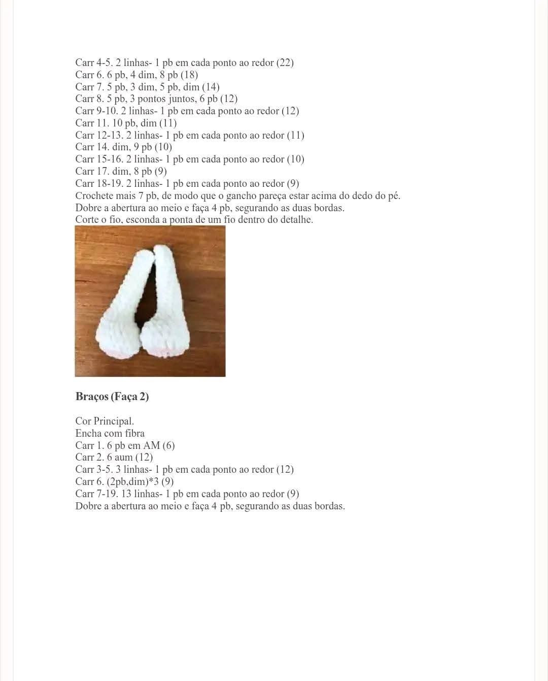 Receita Grátis de Amigurumi Coelho Dorminhoco em PDF