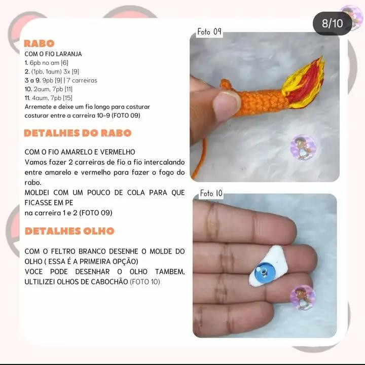 Receita Grátis de Charizard em Crochê: Guia Completo para Amigurumi