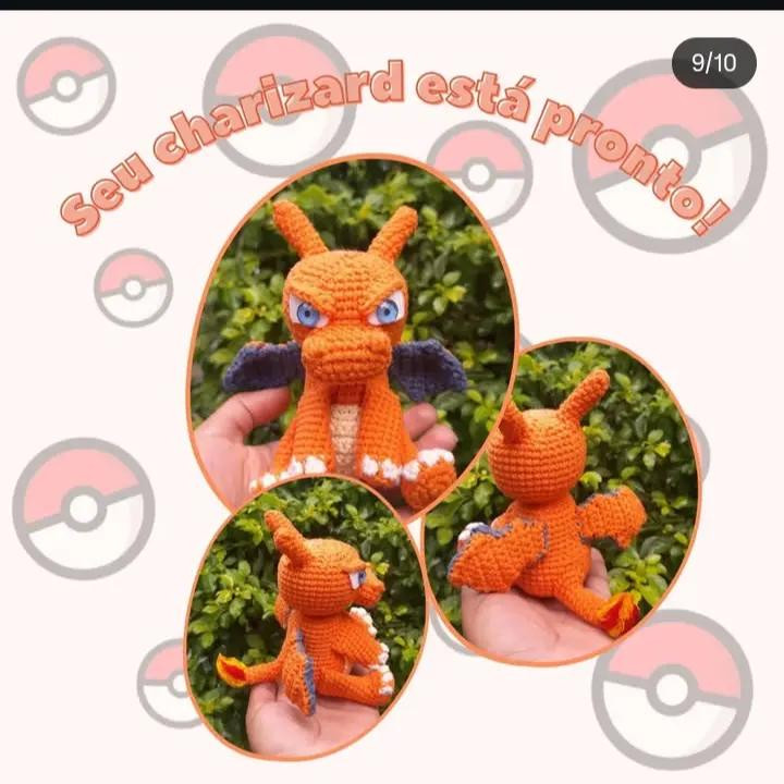 Receita Grátis de Charizard em Crochê: Guia Completo para Amigurumi