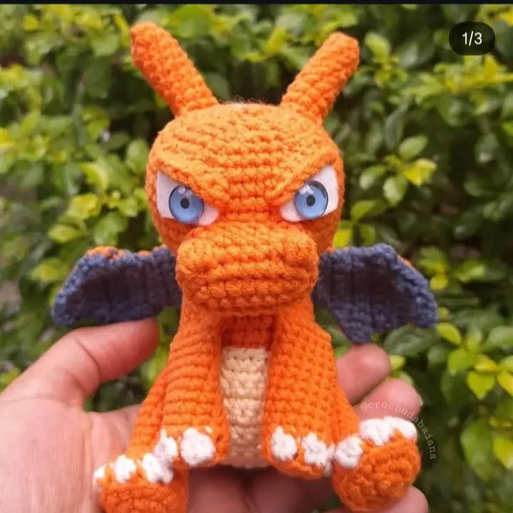 Receita Grátis de Charizard em Crochê: Guia Completo para Amigurumi