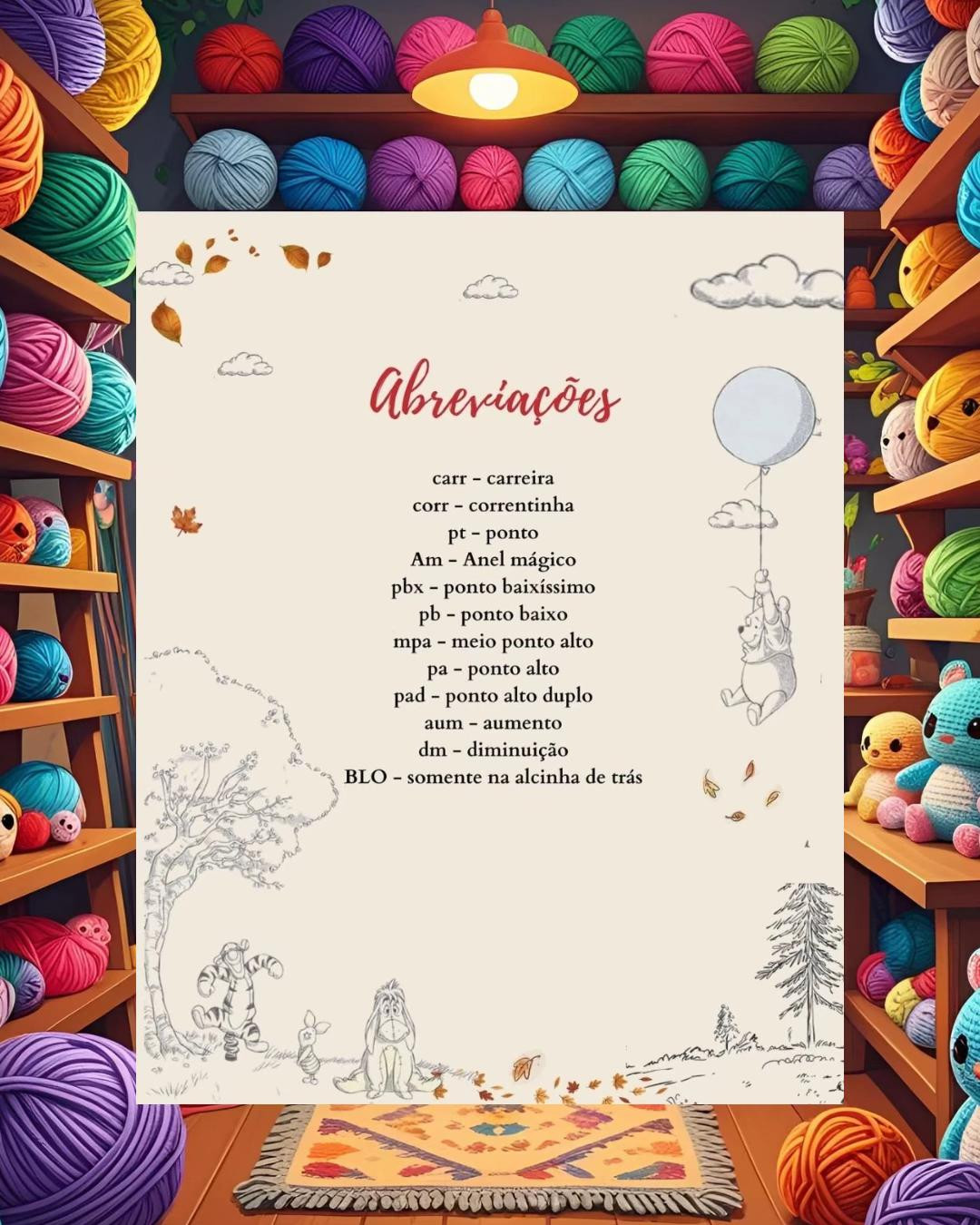 Receita Grátis: Ponteira de Crochê Winnie Pooh