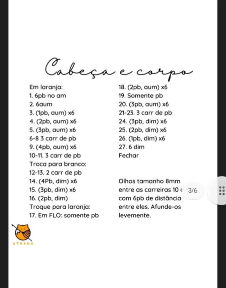 Receita Gratuita de Amigurumi: Raposinha Charmosa com Cachecol
