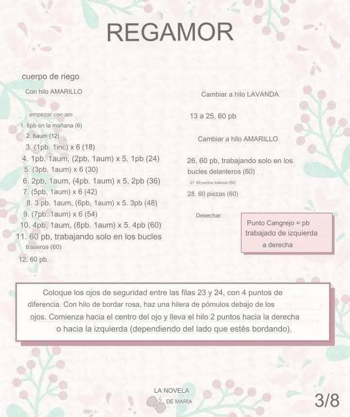 Receta Amigurumi: Regadera de Amor con Corazón de Crochet