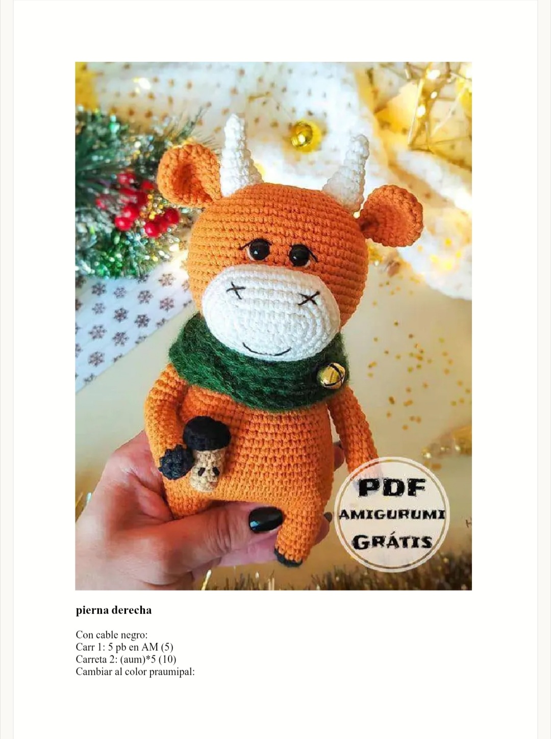 "Sandy: Receita de Boneca de Crochê com Flores Brancas"