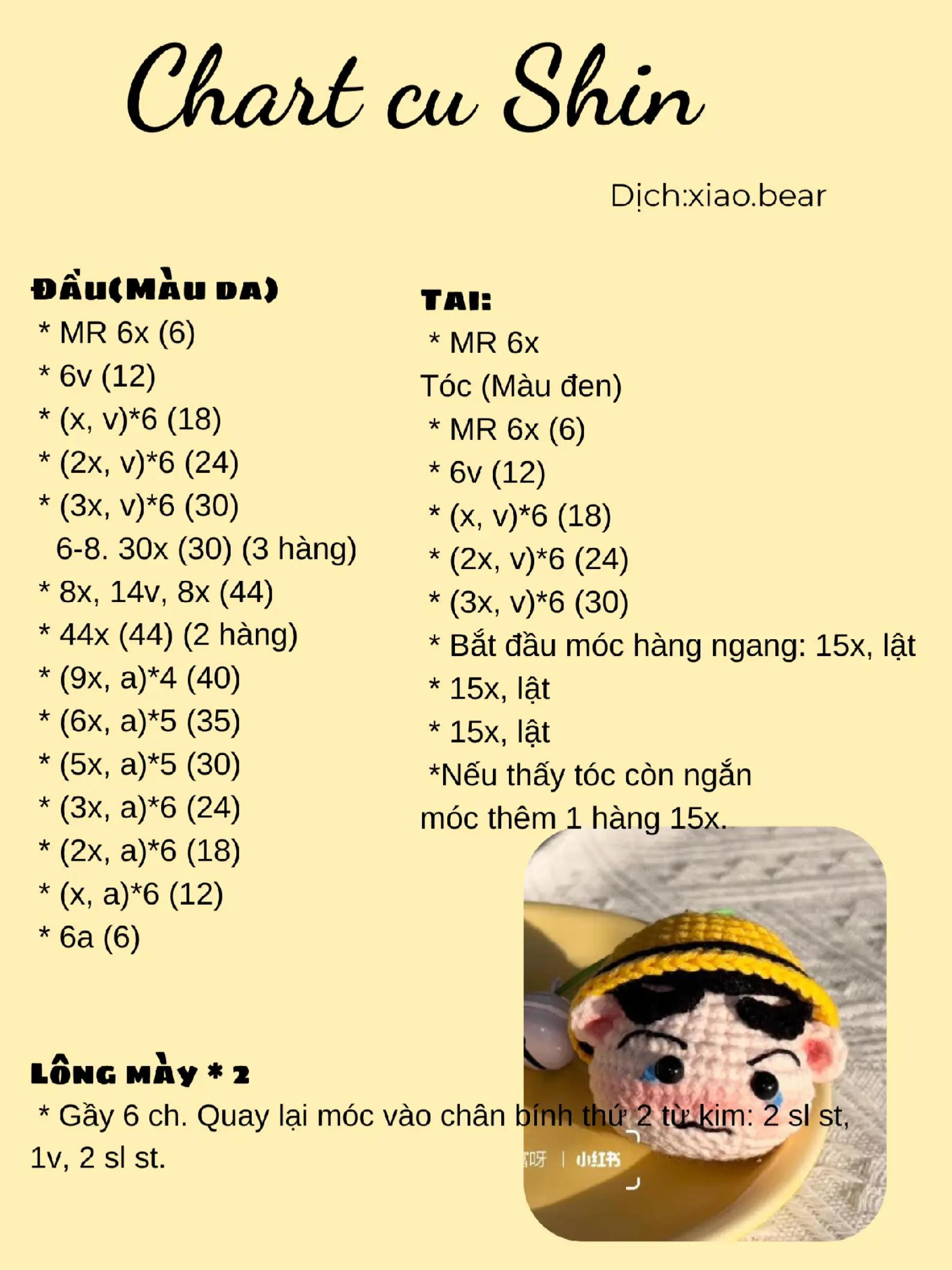 shin bạch tuộc, chart cu shin